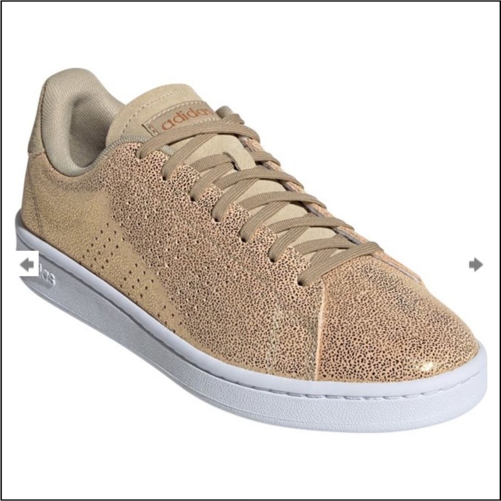 NEW Adidas Women's Gold Metallic Sneakers
